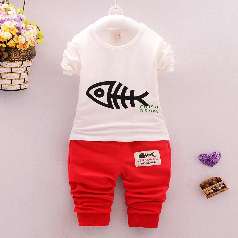 Комплекты осенней одежды BibiCola для маленьких мальчиков детский спортивный костюм