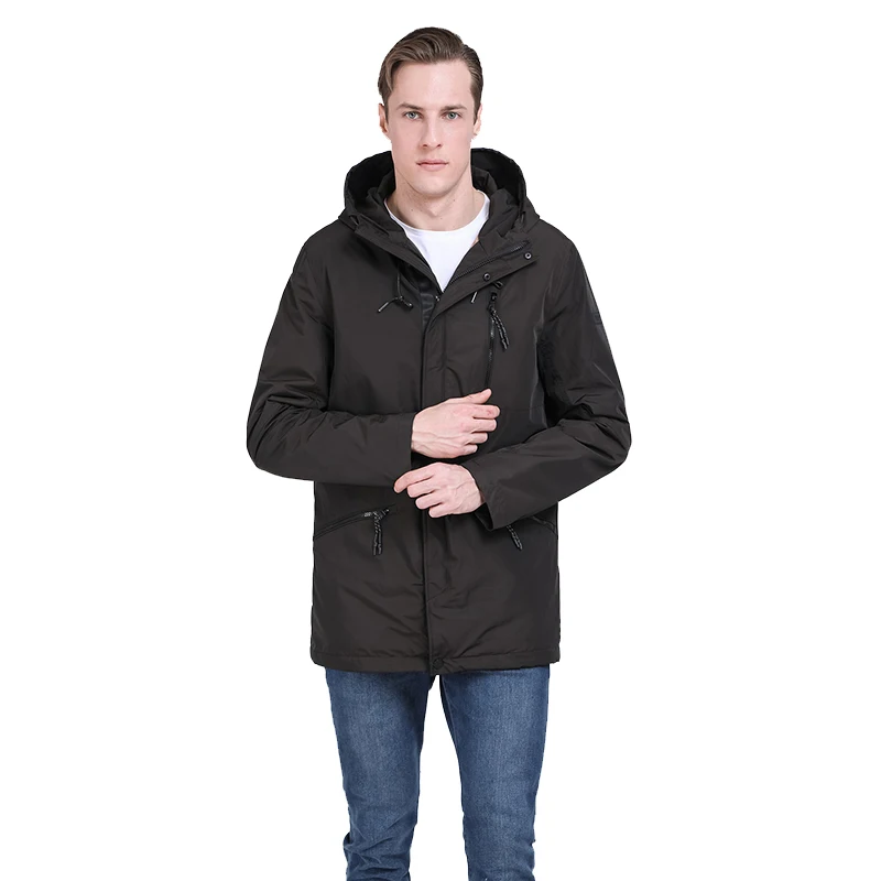 Новинка 2019 года мужские Весенние куртки с капюшоном весенняя куртка мужская