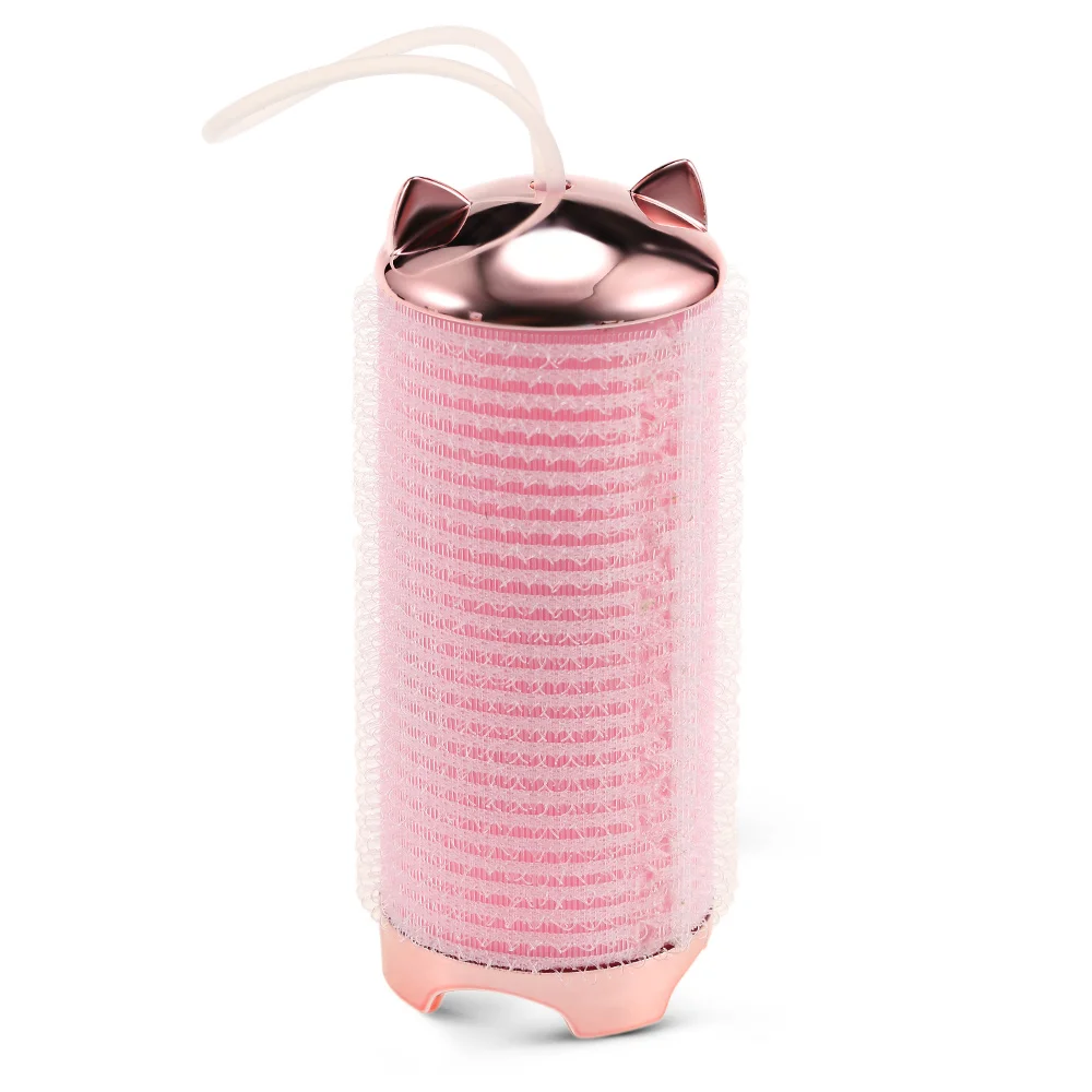 Pink Mini Bangs USB Rechargeable Hair Roller Curler Hair Curling Tool Curlers Tool Styling Rollers Hair Curl - Цвет: Pink
