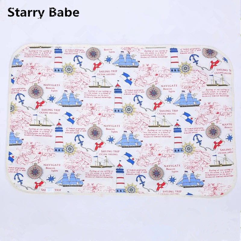 

M Size 60*90cm Cartoon Patterns Changing Pads Urine Mat Changing Mat Waterproof Mattress Baby Diaper 16 Kinds Designs