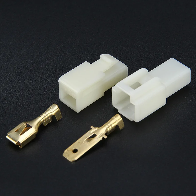 5set 6.3mm connector 1P 1 pin Electrical 6.3 Connector Kits Male Female socket plug for Motorcycle Car | Обустройство дома