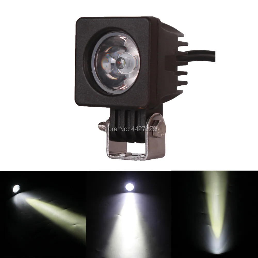 1PC Hot Sale 10W led work light bar 12V motorcycle lights lamp Square Spot Flood tractor offroad for trucks | Автомобили и