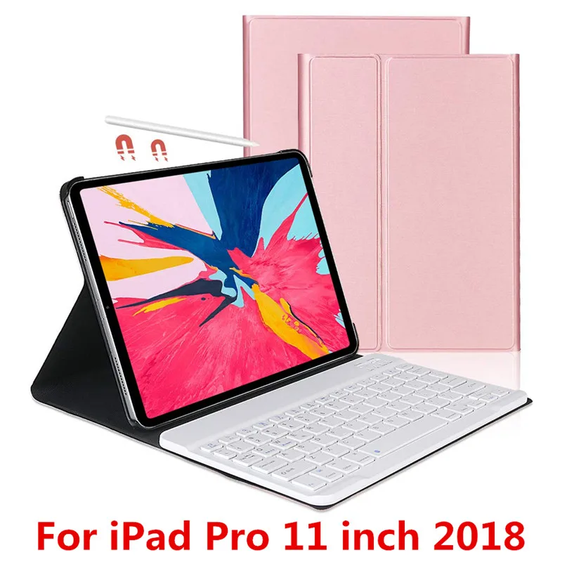 1011-11-rosegold Bluetooth клавиатура чехол для iPad Mini 5 4 3/2/1 Air 1/2 чехол для iPad / 9,7 Pro 10,5 11 дюймов MacBook Air 3 10,5 крышка клавиатуры - Цвет: 1011-11-rosegold
