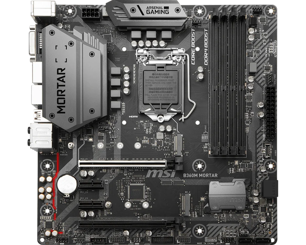 MSI B360M Ступка оригинальная материнская плата LGA 1151 DDR4 USB2.0 USB3.1 DVI HDMI 64 Гб B360 настольная материнская плата