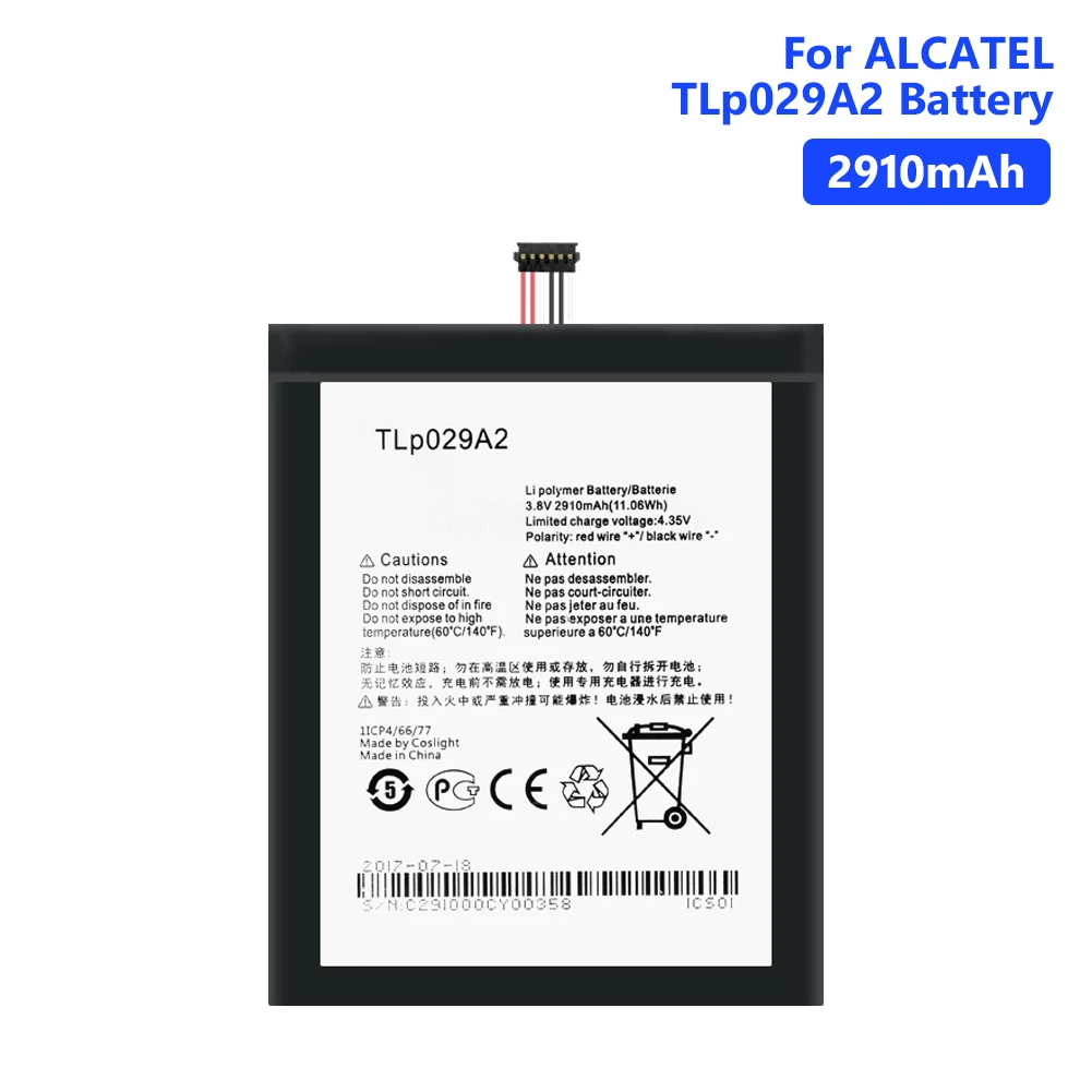 2910 мАч TLp029A2 литий-полимерный аккумулятор для Alcatel One Touch Idol 3 5," I806 6045Y 6045K 6045F/Pop 3 5,5" OT-5025 5025D