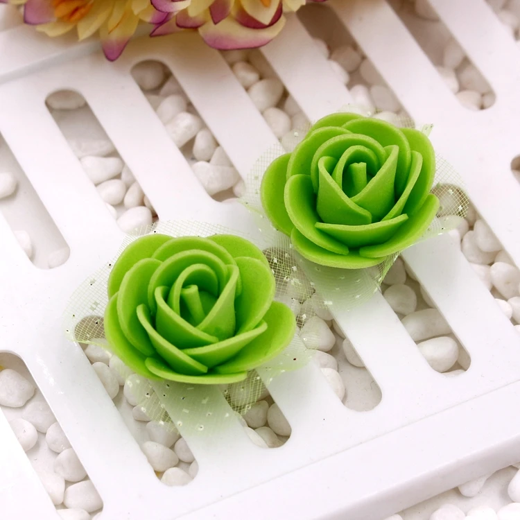 10 шт. 2 5 см искусственная мини ПЭ пена Роза голова цветка ручной работы DIY