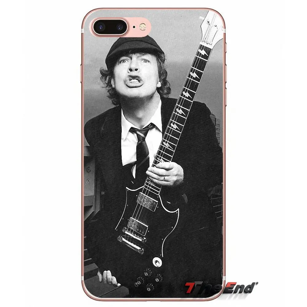 AC DC Malcolm Angus Young Bon Scott чехол для Samsung Galaxy S3 S4 S5 MINI S6 S7 edge S8 Plus Note 2 3 4 5 Grand Core Prime|case for samsung