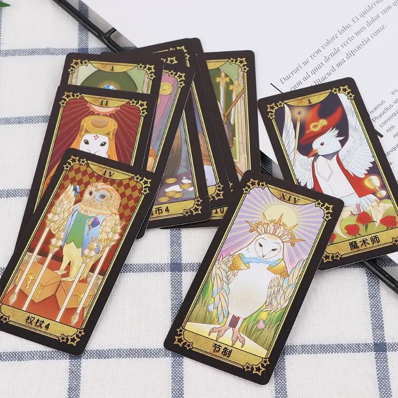 

Student Tarots Card With Colorful Box Mysterious Divination Astrology Board Game Dropshipping