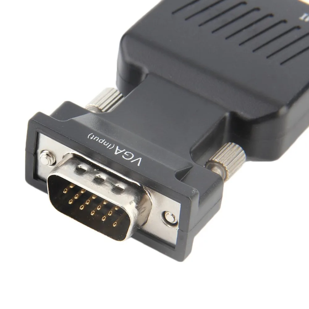 1080 P мужчина VGA к HDMI Женский с 3 5 мм аудио кабель USB адаптер конвертер Поддержка