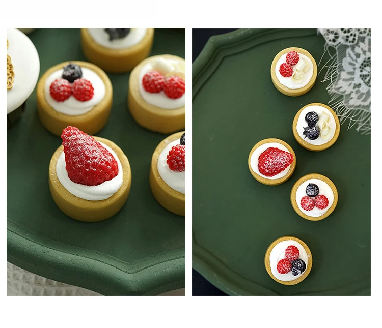 SWEETGO искусственный фруктовый пирог, искусственный десерт, глина, фруктовый пирог, модель для торта, витрина, клубника, кекс