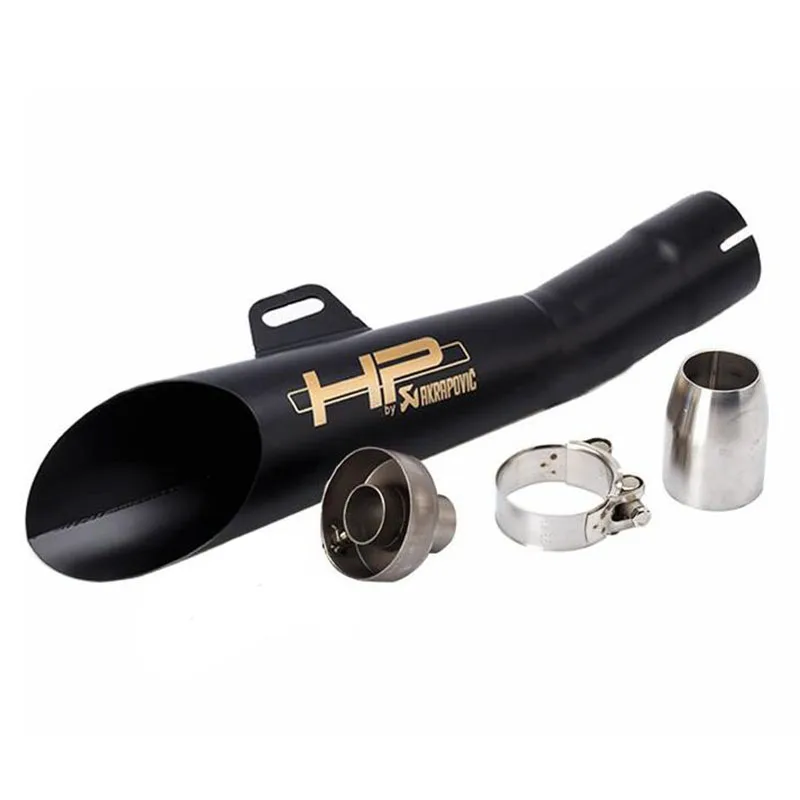 Красный TKOSM Moto rcycle GP Pot Escape Moto Cross скутер Akrapovic глушитель выхлопной трубы Z750 R1 R6 MT03 FZ1 Ninja ER6N NMAX - Цвет: Красный