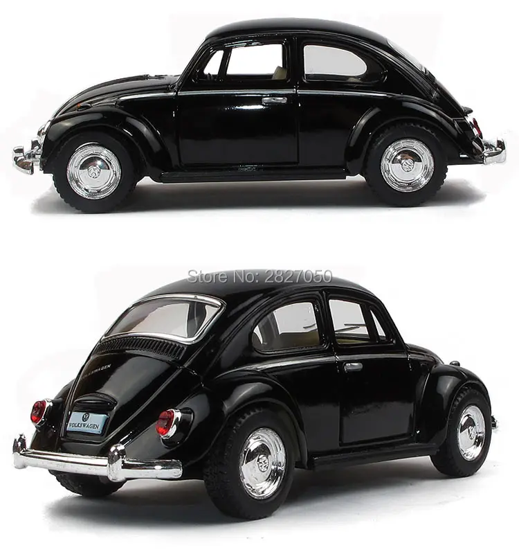 Kinsmart VW classic Beetle 1967 1:32 5 дюймов литой под давлением Металлический Игрушечный Автомобиль из сплава оттягивающийся автомобиль в подарок для детей