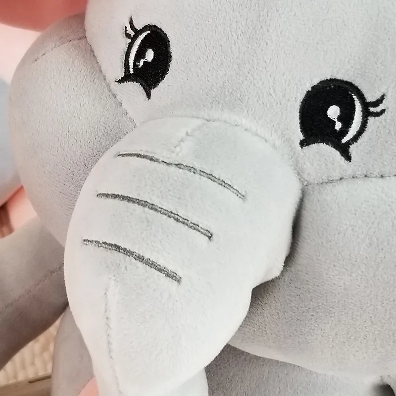 

New PP Cotton Plush Elephant Toy Sleeping Cushion Super Soft Stuffed Elephant Doll Baby Cute Dolls Birthday Gifts 3 Size