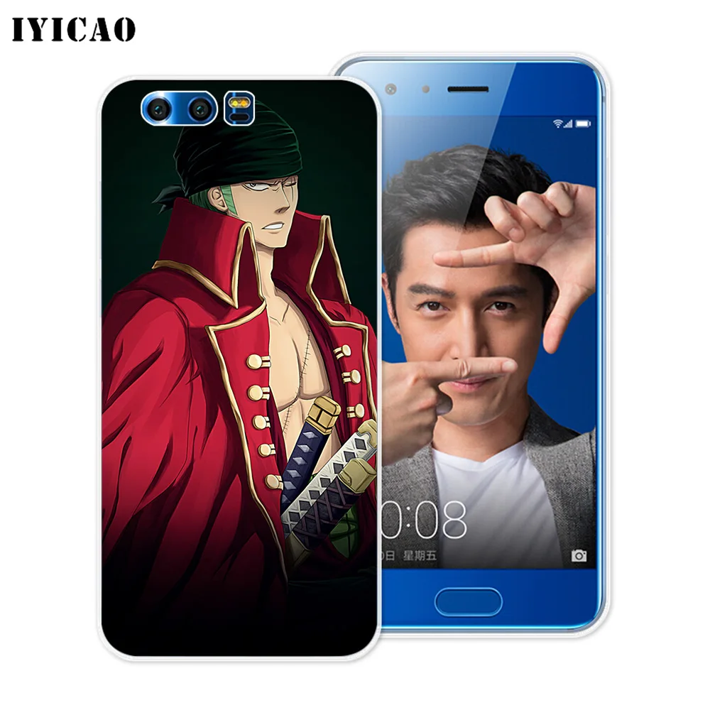 Мягкий силиконовый чехол IYICAO Roronoa Zoro для Huawei Y9 Y7 Y6 Prime 2018 Honor 8C 8X 8 9 10 Lite 7X 7C 6A 7A