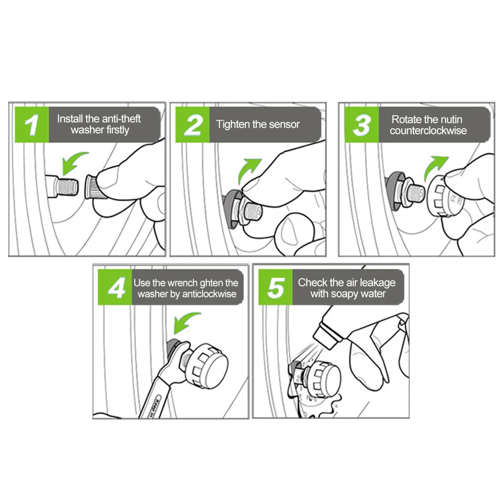 

Wireless Motorcycle Real Time Monitoring TPMS Motorbike Tire Pressure Monitoring System TPMS LCD Display External Sensors