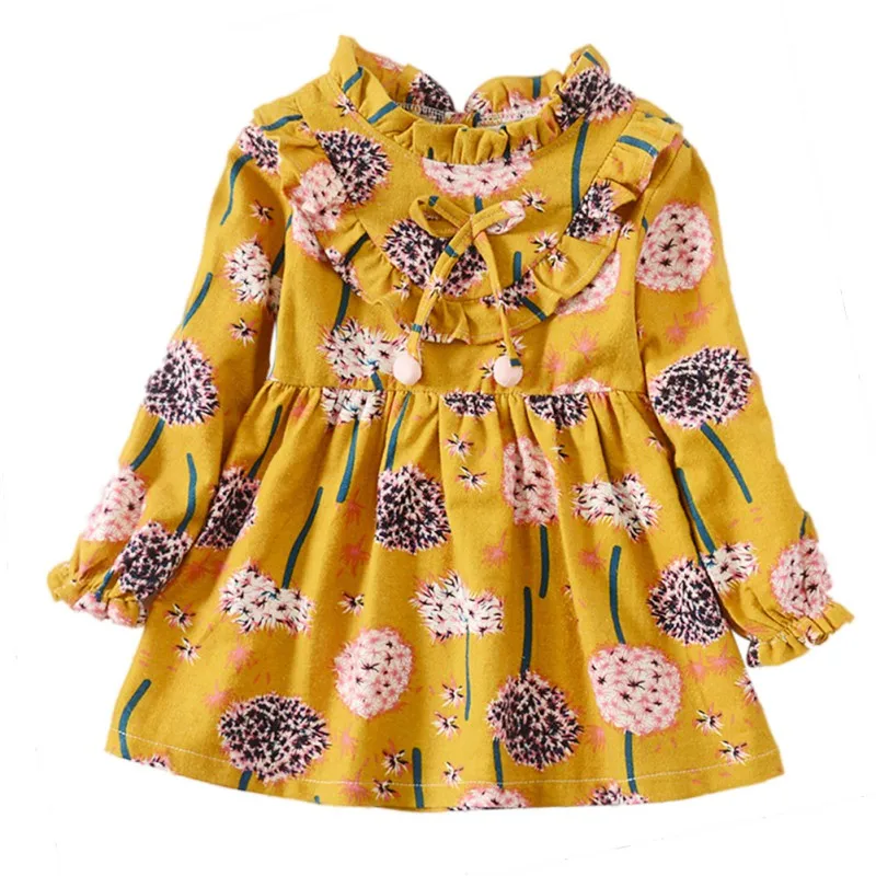 Spring New Fashion Design Casual Children Girls Dress Little Girl Floral Printed | Детская одежда и обувь