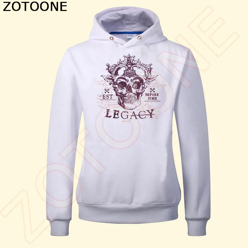 ZOTOONE Череп Король LEGACY одежда патчи A level моющиеся DIY Аксессуары украшение железо на
