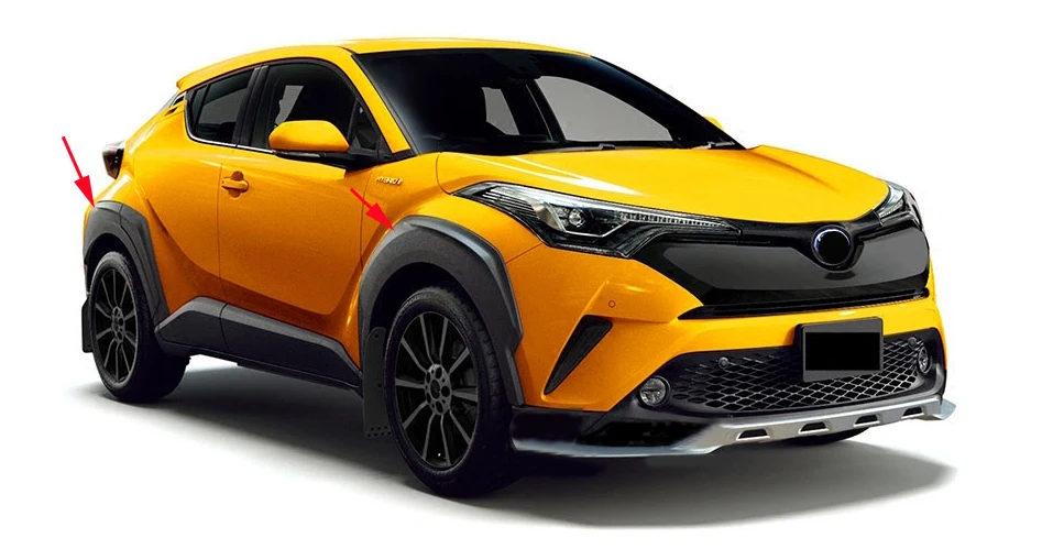 6 шт., автомобильные аксессуары, Неокрашенная арка для Toyota C-HR CHR