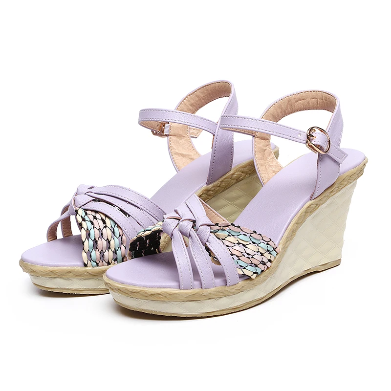 2018 Модная обувь на высоком каблуке Женская милые сандалии для Большие размеры D9500