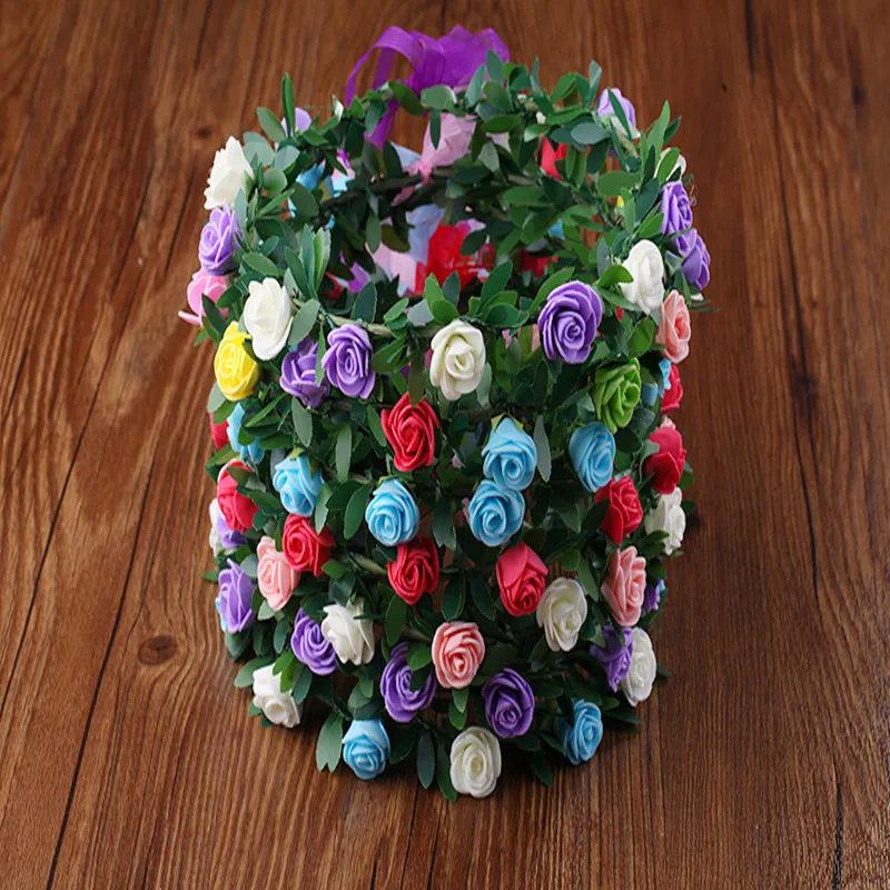 Принцессы невесты искусственный цветочный венок богемный Стиль Цветочная