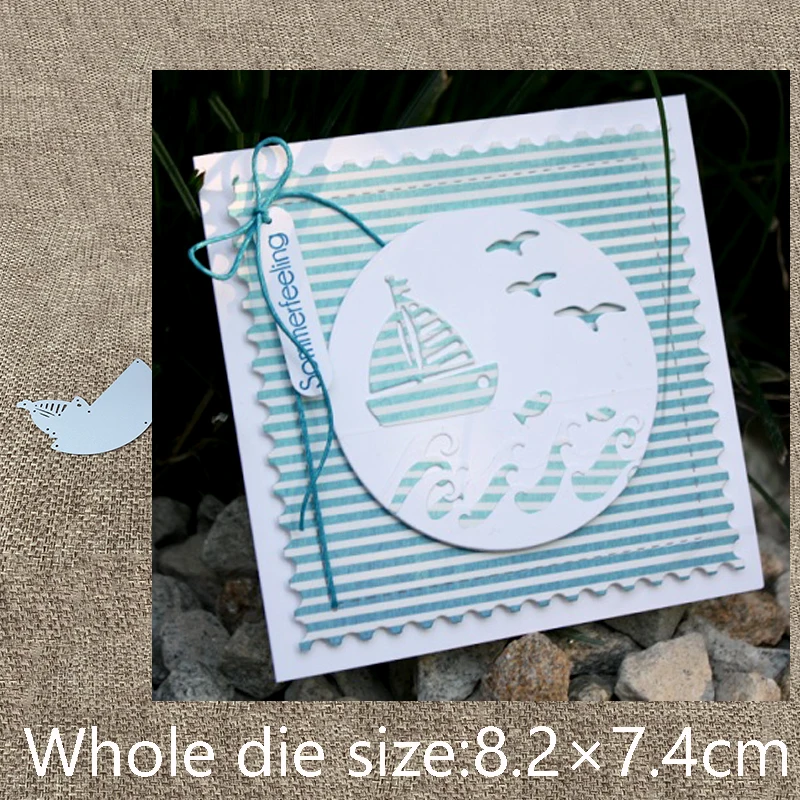 

XLDesign Craft Metal Cutting Die cut dies Sailing boat semicircle decoration scrapbook Album Paper Card Craft Embossing die