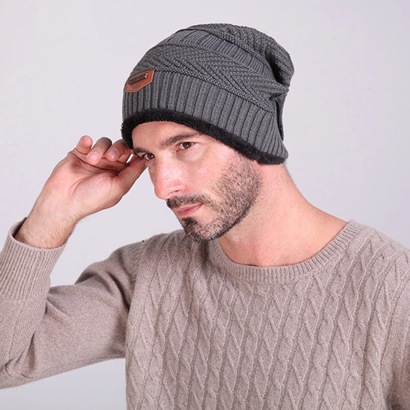 

Однотонная теплая мягкая Шапка-бини унисекс, вязаная шапка с черепом, зимние шапки-бини, однотонная шапка, вязаная шапка для мужчин и женщин,...