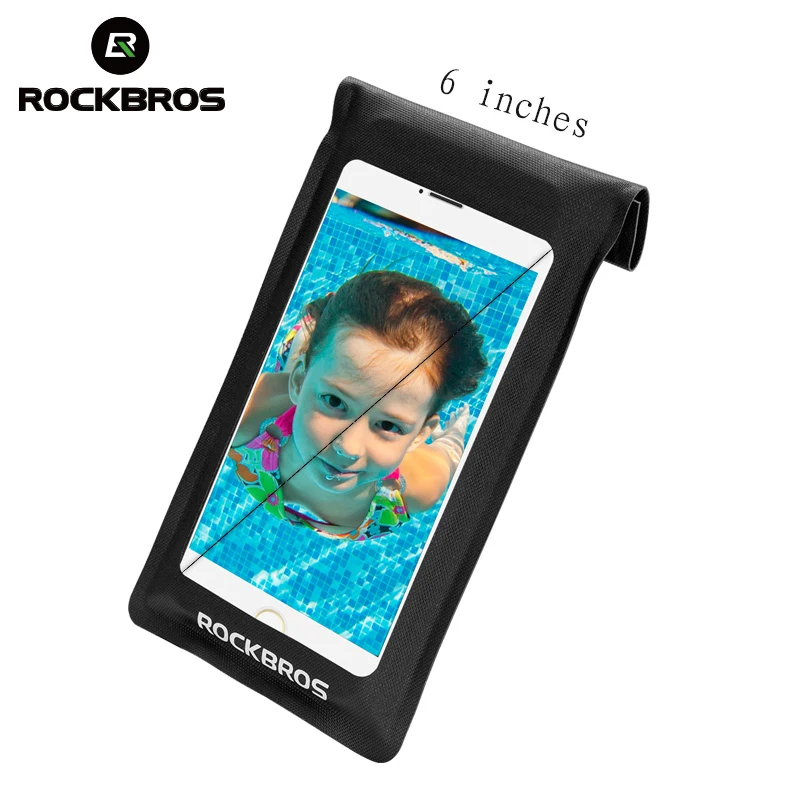 ROCKBROS 6 0 &quotтелефон Велоспорт Водонепроницаемый велосипед сумка сенсорный экран