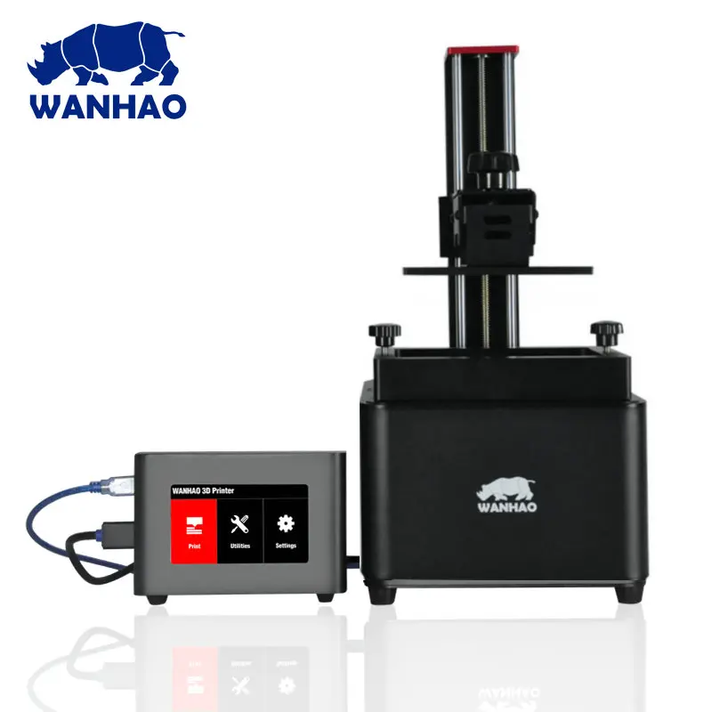 Wanhao Дубликатор 7 УФ смолы 3d принтер SLA/DLP машина с сенсорным экраном управления ЖК