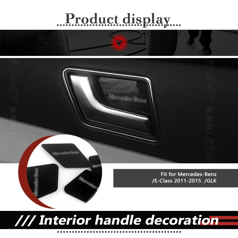 Автомобильный StylingFor Mercedes W204 W205 W212 W213 X204 X253 Benz C E GLK наклейки класс ручка двери чаша