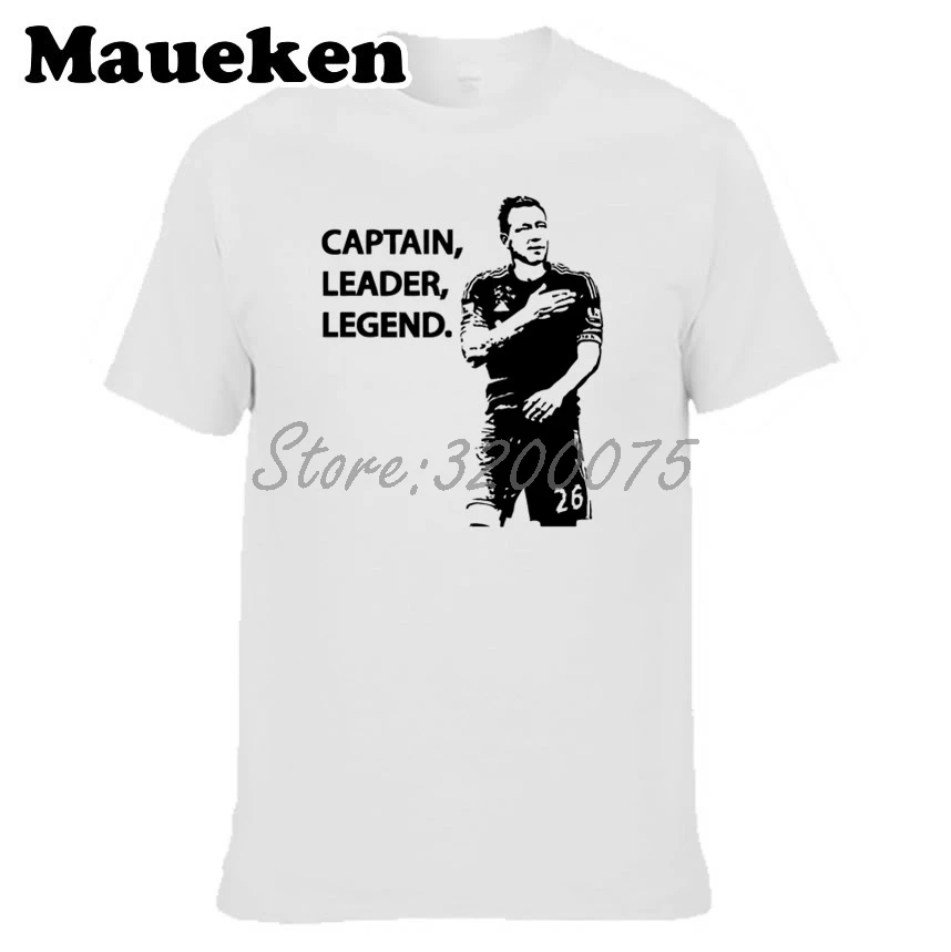 Мужская футболка с круглым вырезом John Terry 26 Captain Leader в английском стиле Подарок