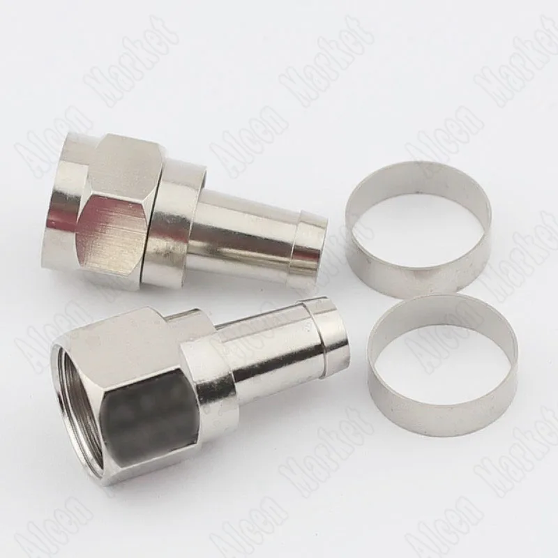 Cable TV Connector F Plug Metric System British Lengthened With Copper Ring Satellite Set-top Box 75-5f Jack |