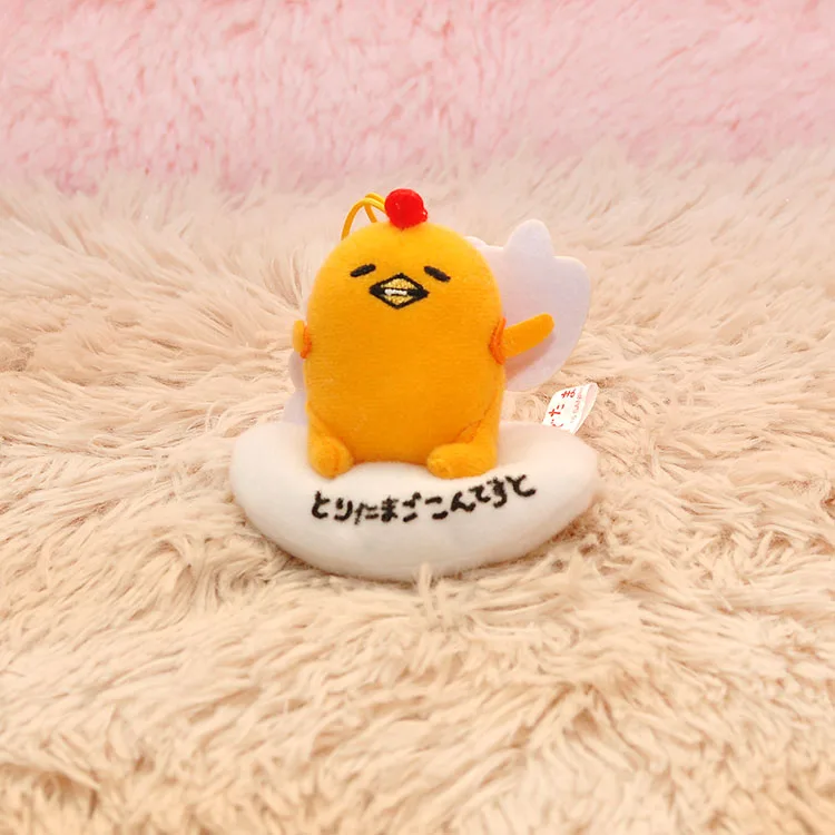 Черный Мультфильм Gudetama кукла-подвеска Мини мягкая игрушка вручение украшения ленивое яйцо кукла для детей Gif t s - Цвет: Черный