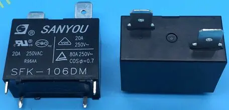 SFK 106DM 6VDC 20A 250VAC DIP4 102F sanion реле кондиционера 1 от A новое и оригинальное|air conditioner