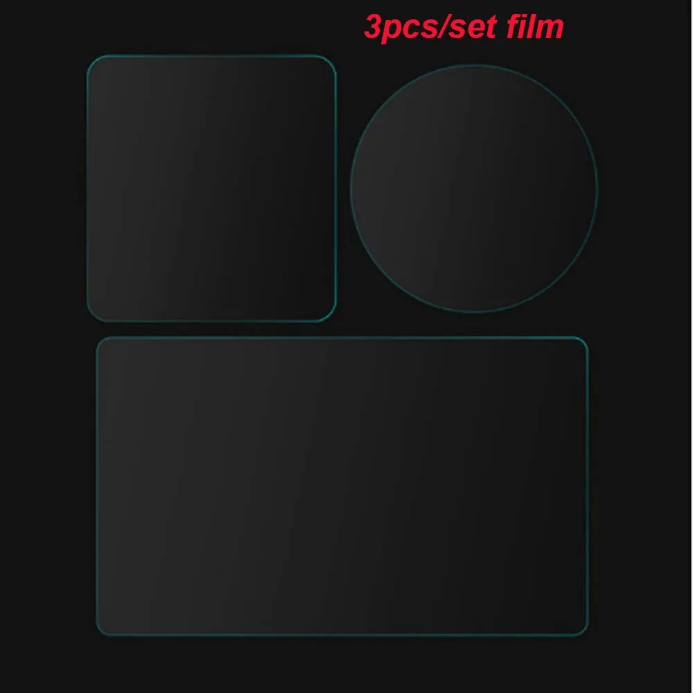 1 set film JINSERTA 4in1Silicone крышка объектива Закаленное стекло Защитная пленка для экрана пленка для объектива для DJI OSMO аксессуары для экшн-камеры - Цвет: 1 set film