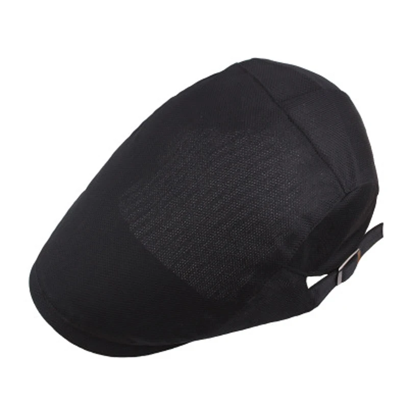 PCFDDR  Mesh Hat Summer Man's Pure Color Duck Tongue Hat Outdoor Sunshade Sunscreen Breathable Thin Beret.