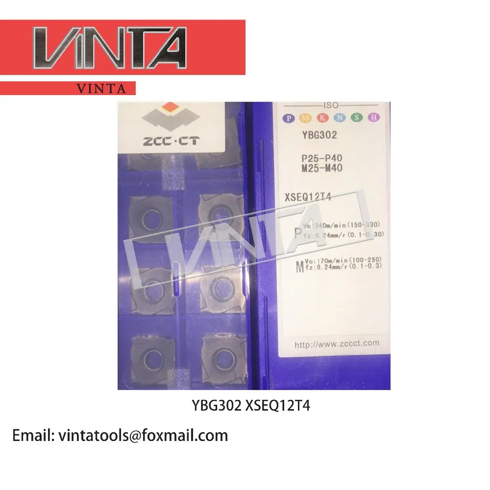 Freeshipping10 шт./коробка YBG302 XSEQ1202 XSEQ1203 XSEQ12T3 XSEQ1204 XSEQ12T4 карбидные фрезерные вставки с