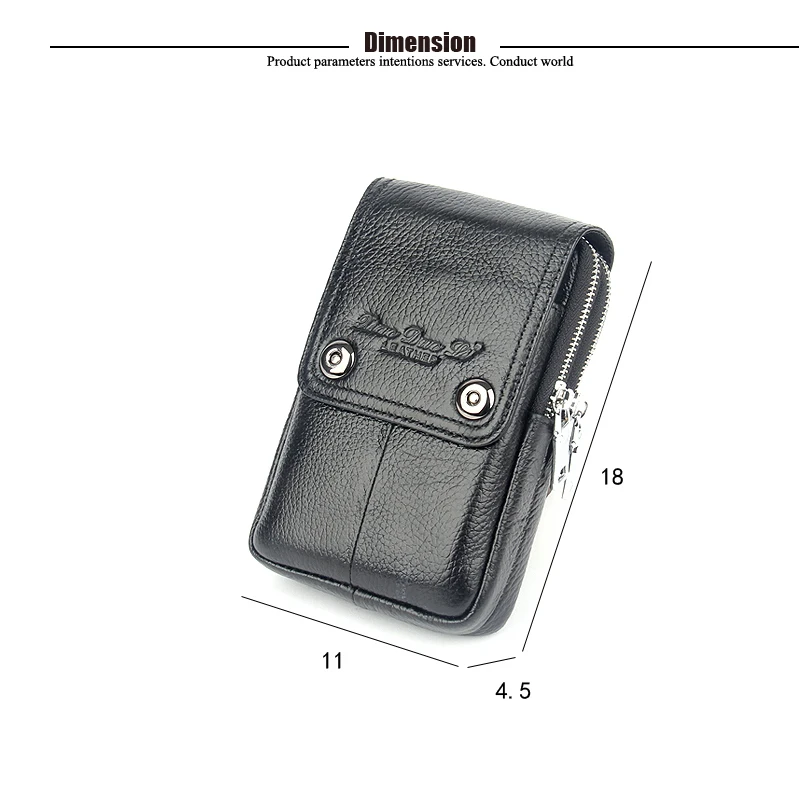 Популярный чехол для телефона из натуральной кожи с зажимом ремня поясной