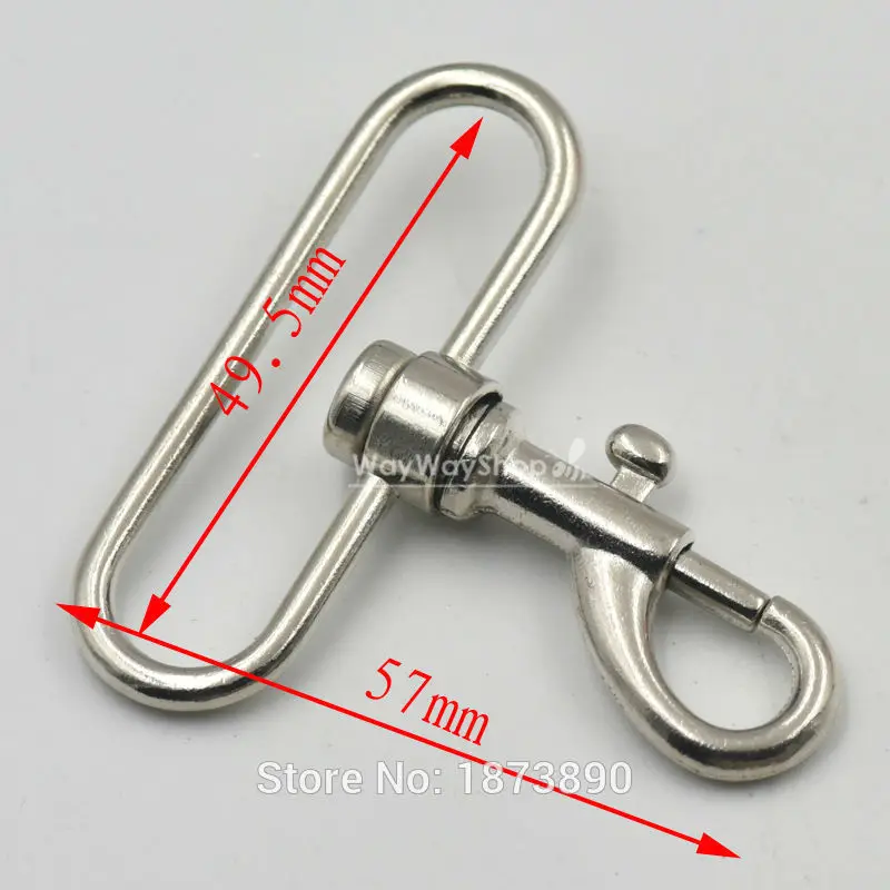 10 PCS 2'' 50mm SWIVEL CLIP SNAP Hook METAL TRIGGER Webbing bag | Дом и сад