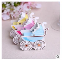 pasayione baby stroller shaped candy box for baby shower birthday party baby carriage containers for chocolate favors souvenirs
