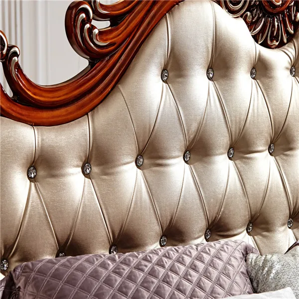 Роскошная Европейская кровать/мебель для спальни/комплект спальни MS107 большого