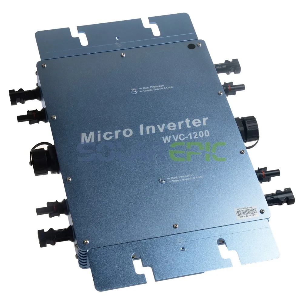 MPPT 1200 Вт водонепроницаемый сетевой инвертор DC22V-50V к AC110V/220 В солнечный инвертор используется для 24 В/36 в панель Чистая синусоида Инвертор CE