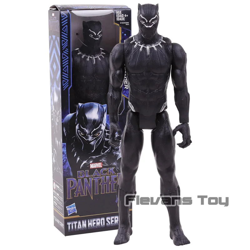 Black Panther box Marvel Titan Герой Мстители танос Черная пантера Капитан Америка Тор Железный человек паук халкбастер Халк фигурка 1" 30 см - Цвет: Black Panther box