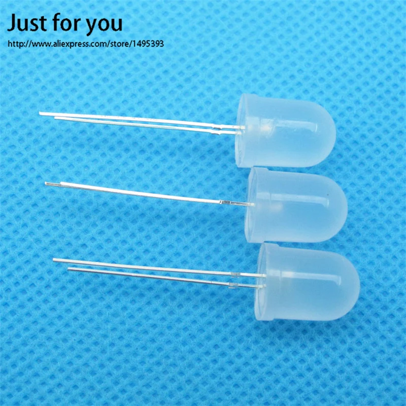 100 шт. 10 мм СВЕТОДИОД Рассеянный оранжевый Круглый Светильник Свет Супер Яркий