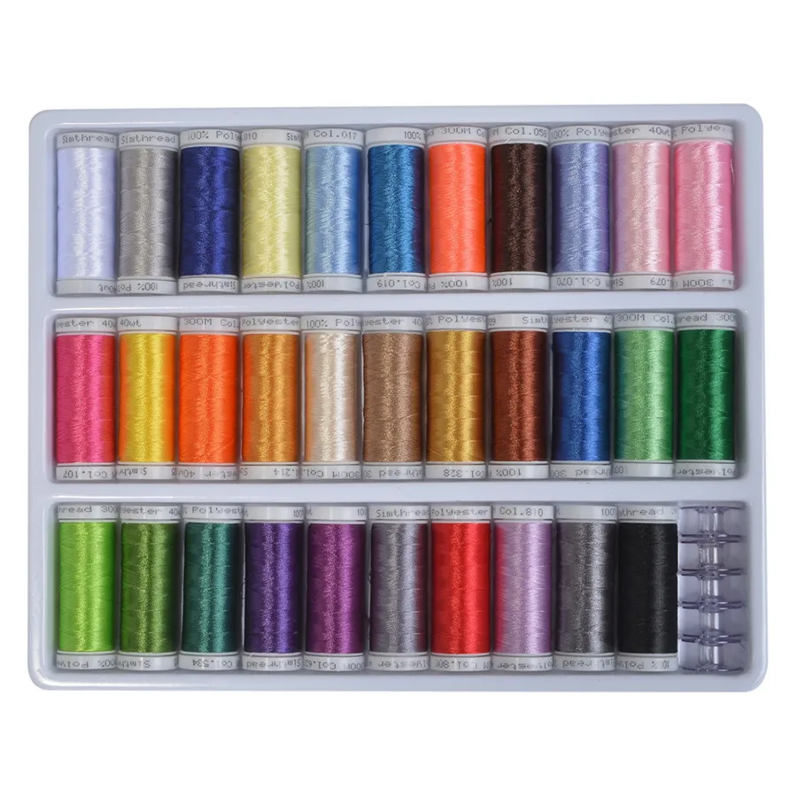 32 брат Цвета машина для вышивания из искусственного шёлка с ткань стабилизатор