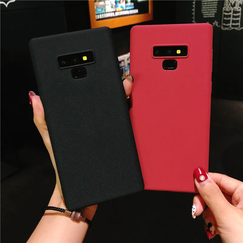 Матовый пластиковый чехол с текстурой песка для Samsung Galaxy Note 9 8 5 4 3 жесткий матовый