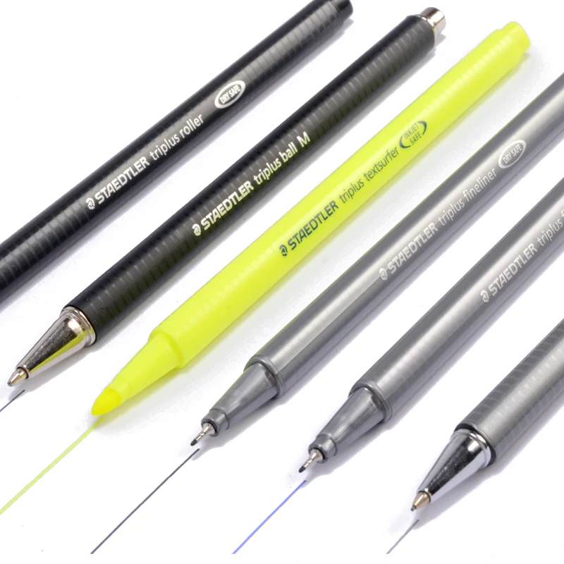 6 шт./компл. Пособия по немецкому языку Staedtler гелевая ручка волокна пера ручка шариковая ручка, механический карандаш маркер ручка маркер 34 SB6B 0,5 мм