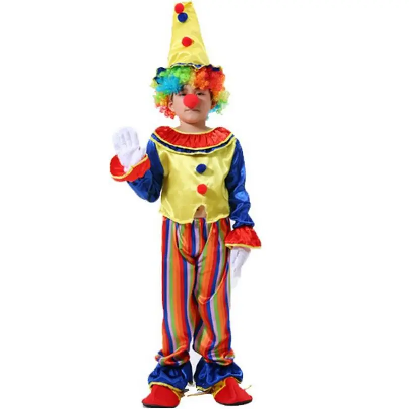 Бесплатная доставка Маскарадный костюм Карнавальные вечерние костюмы клоуна