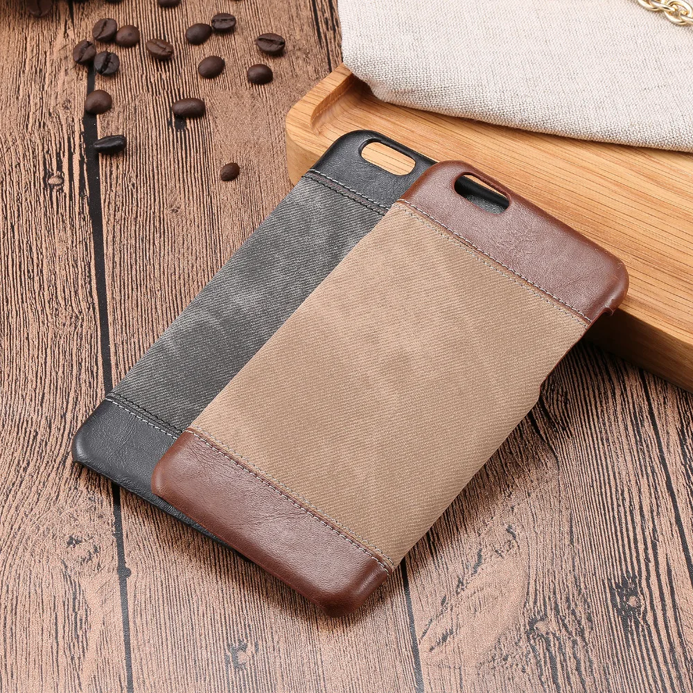 6 6 S 4,7 дюймов роскошный джинсовый узор задняя крышка для iPhone 6 6 S высококачественные чехлы для телефонов Аксессуары для Apple iPhone Coqeu Etui