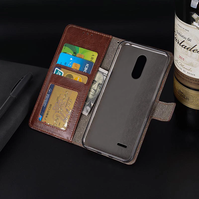 New Arrvial Leather Magnetic Flip PU Wallet Case For LG K8 2018 X210EM LM-X210EM Card Slot Photo Frame Stand Cover | Мобильные