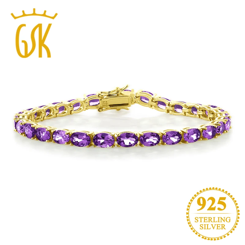 GemStoneKing 18 К желтое золото покрытием стерлингового серебра 925 12.00ct натуральный